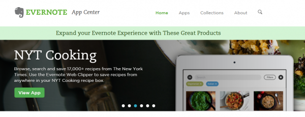 evernote app center
