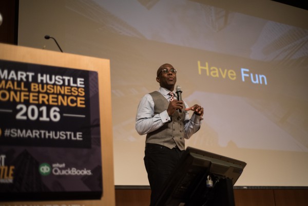 Ramon Ray presenting at Smart Hustle Small Business Conference